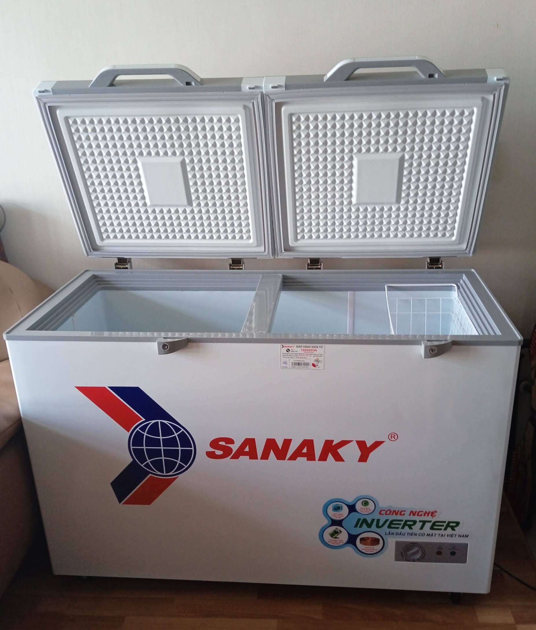 Tủ đông 360l/270l Sanaky Inverter VH-3699A4K Giao Diện Mới 2025