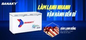 Tủ đông 560l/410l Sanaky Inverter VH-5699HY4K Tủ đông 560l/410l Sanaky Inverter VH-5699HY4K Giao diện mới 2025