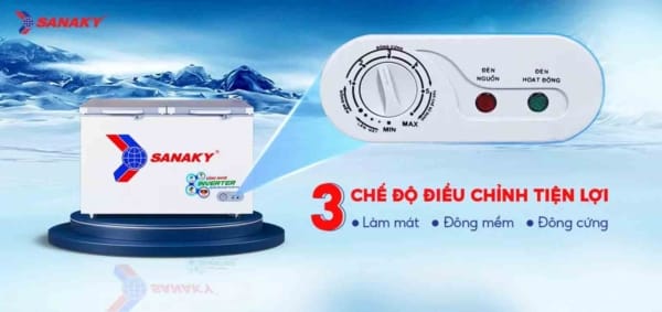 Tủ đông 400l/305l Sanaky Inverter VH-4099A4K