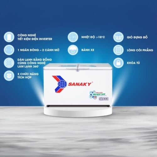 Tủ đông 360l/270l Sanaky Inverter VH-3699A3