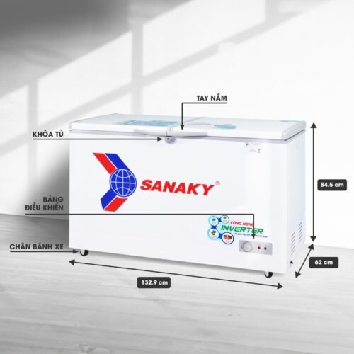 Tủ đông 400l/305l Sanaky Inverter VH-4099A3