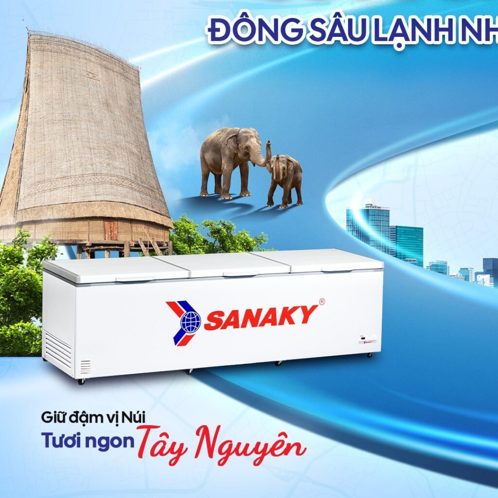 Tủ đông 3 cánh Sanaky