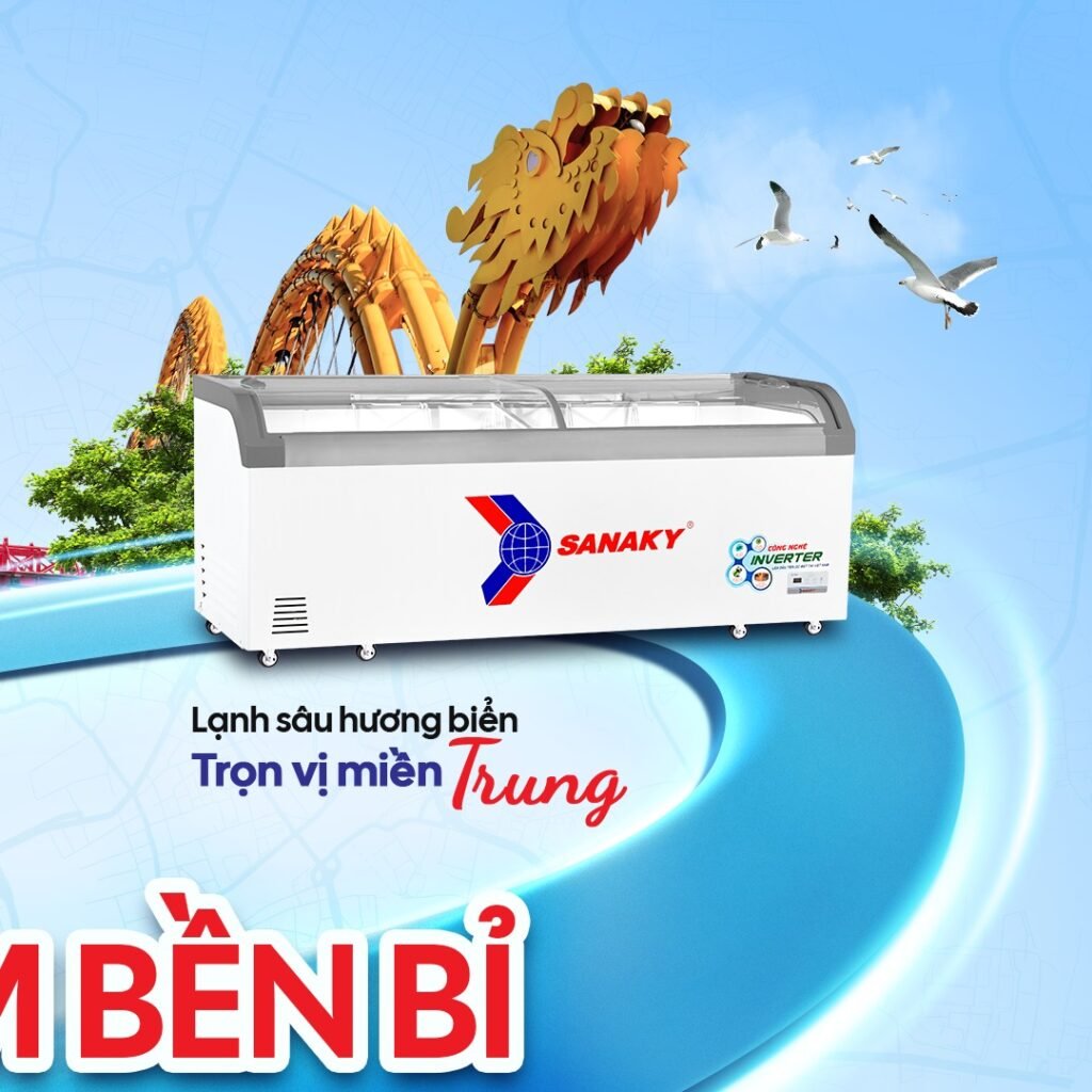 Tủ đông siêu thị Sanaky